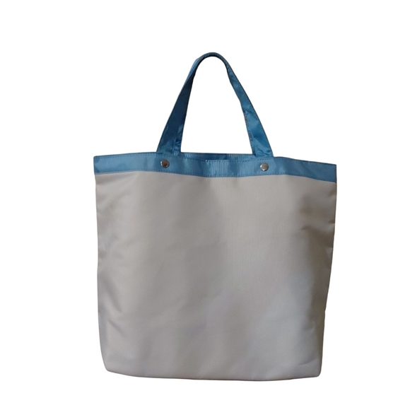 Dolce And Gabbana Canvas Tote White, Blue And Silver Print Shopping Bag - Picture 4 of 10